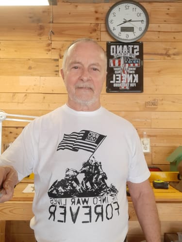 Customer photo review of 🎁 The Info War Lives Forever T-Shirt (FREE)