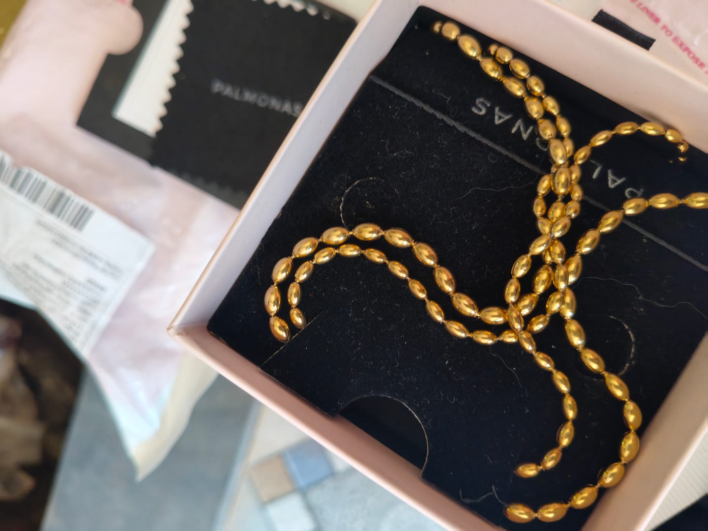 Customer photo review of Beaded Bliss Necklace