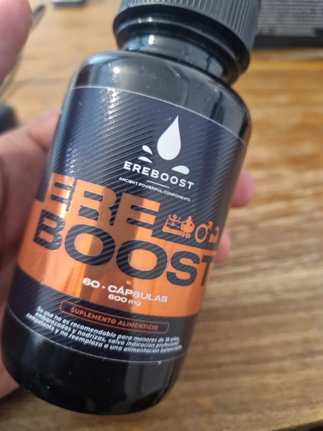 Customer photo review of EREBOOST | 60 Cápsulas