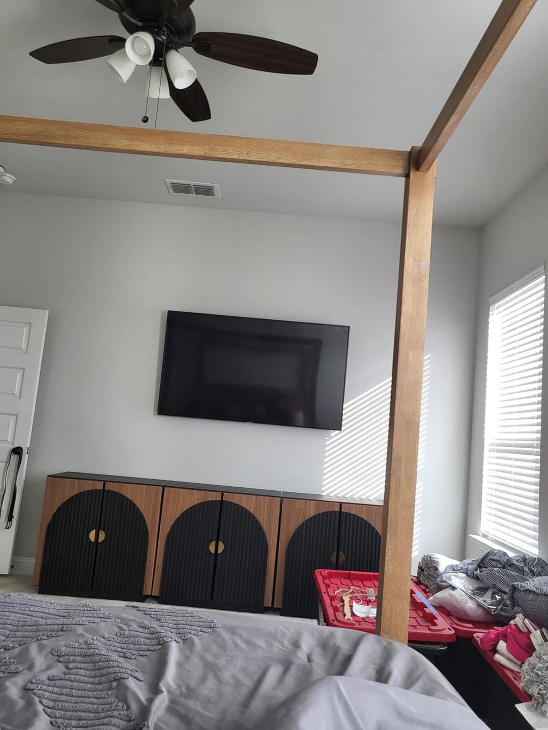Customer photo review of 33" Arched Fluted Door Modular Sideboards (Set of 3)