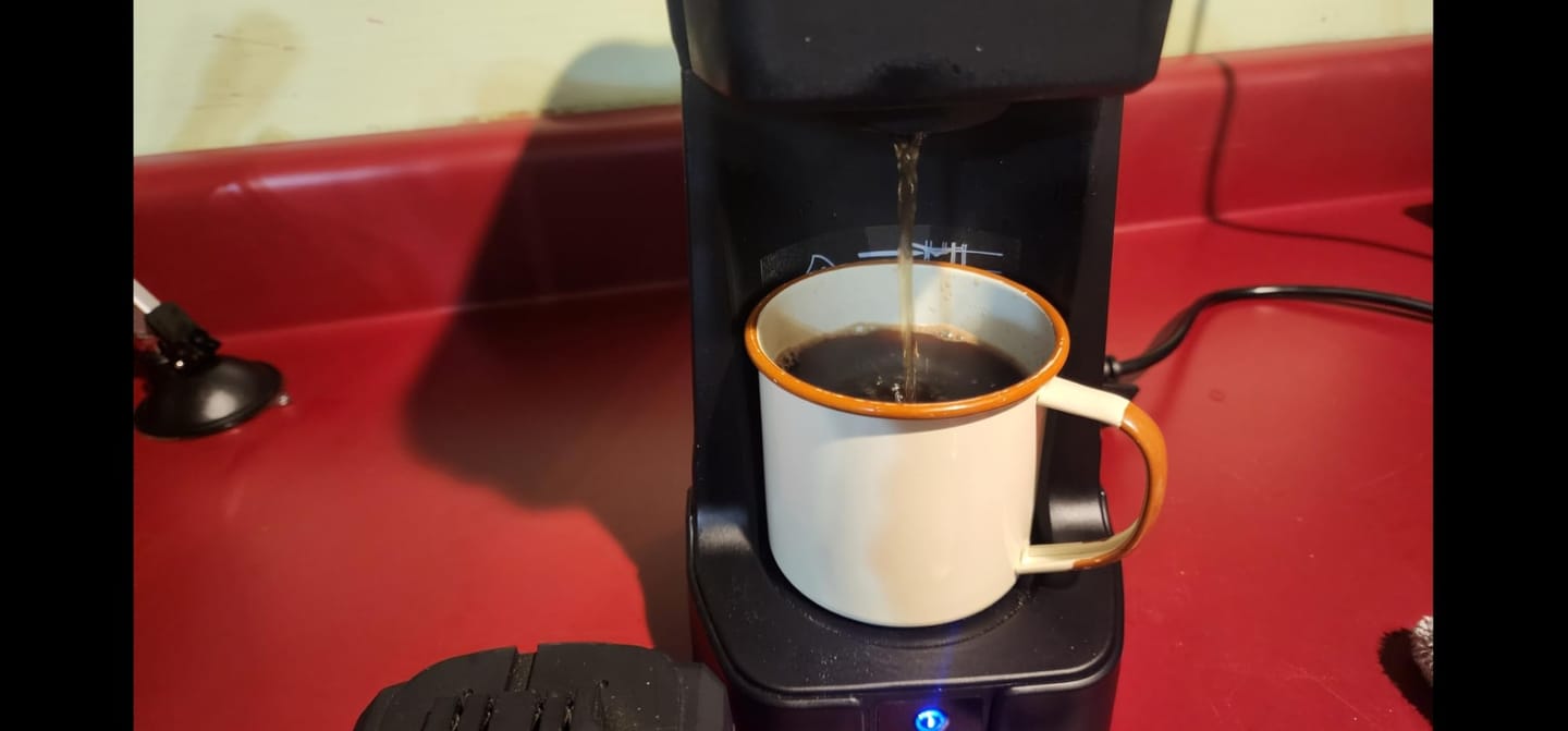 Customer photo review of BougeRV mobile Kaffeemaschine mit 144Wh Akku