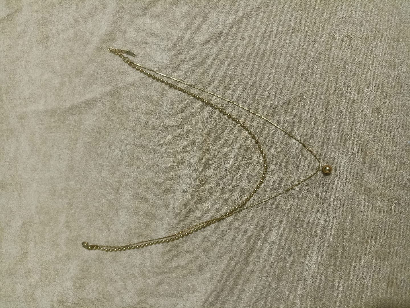 Customer photo review of Two-Layered Bead Necklace