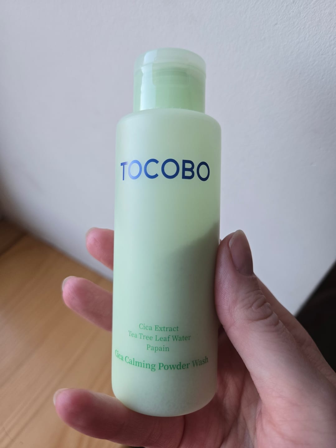 Customer photo review of Enzīmu pūderis jutīgai ādai ar Āzijas centellu Tocobo Cica Calming Powder Wash
