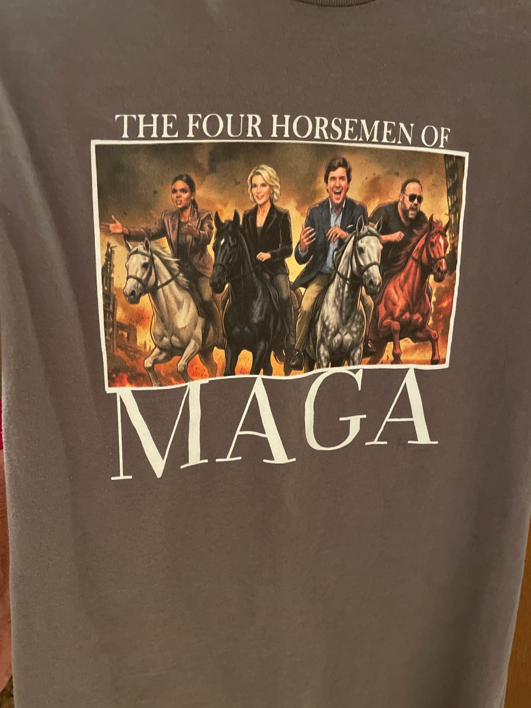 Customer photo review of 4 Horseman T-shirt