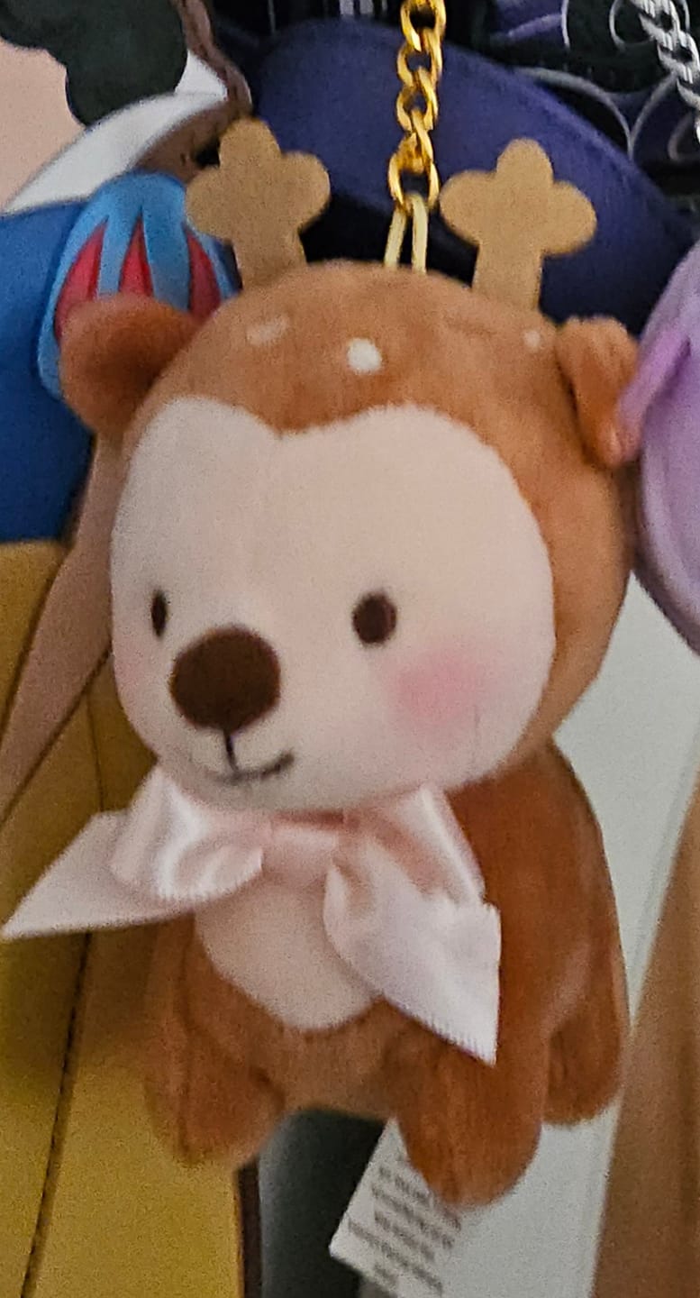 Customer photo review of Cinnamon the Deer Plush Keychain | Pink Coquette Kawaii Cottagecore Bag Charm