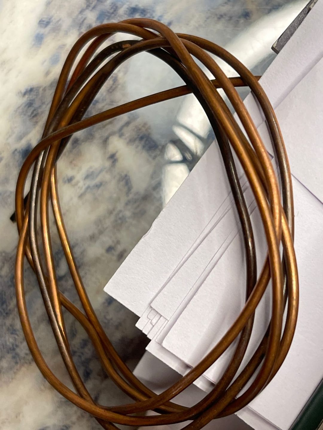 Customer photo review of Pure Copper Wire – Vastu Remedy for South-East Fire Zone & Main Door Conduction | Ideal for Plot & Toilet Blocking | 2 & 4 mm Diameter