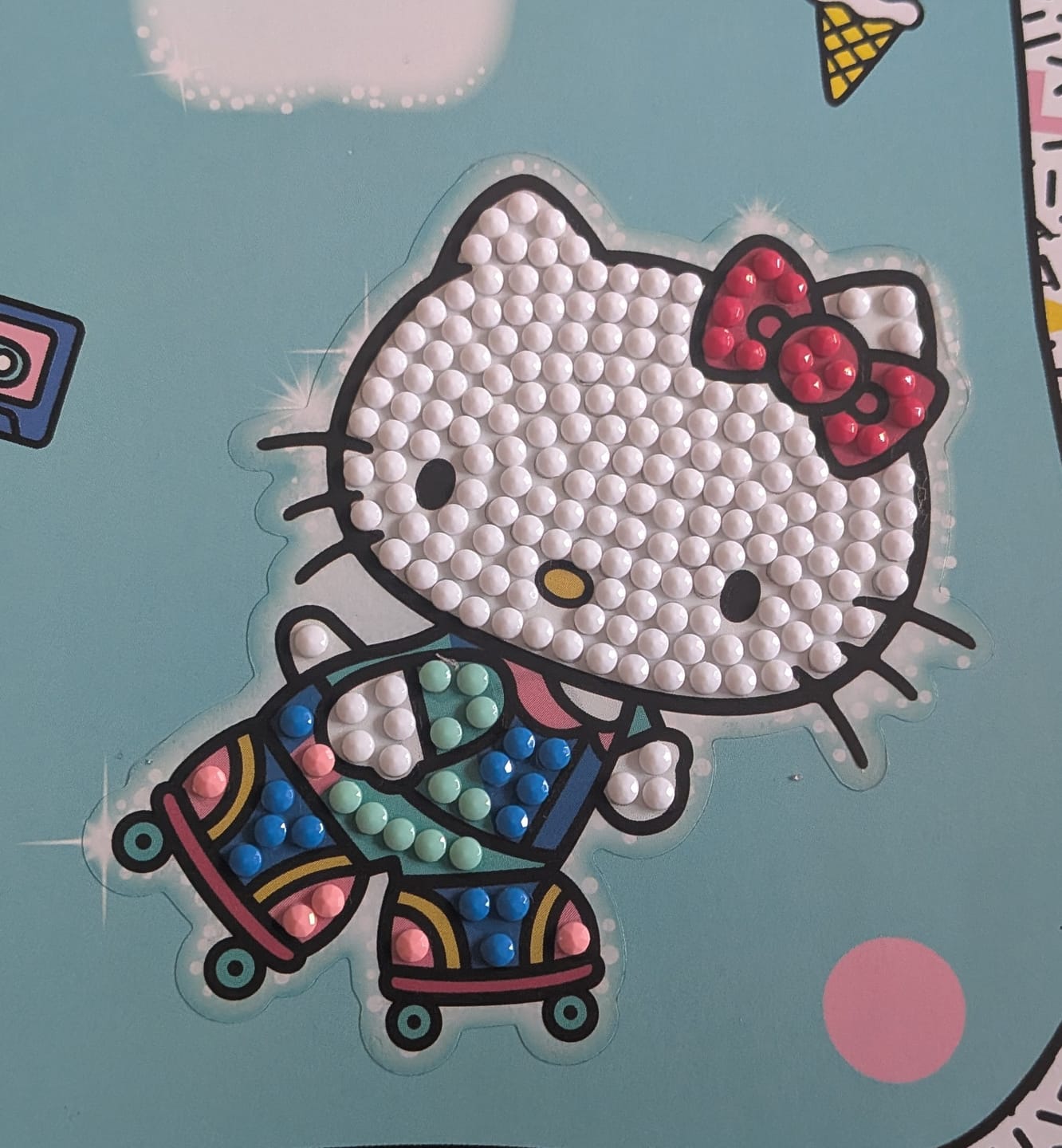 Customer photo review of Hello Kitty & Friends Crystal Art Sticker Pack