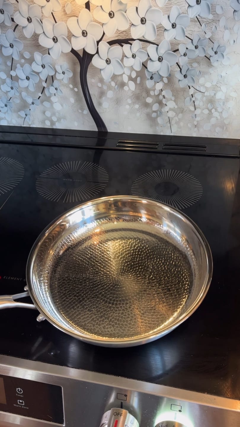 Customer photo review of Hand-Hammered Titanium Pan