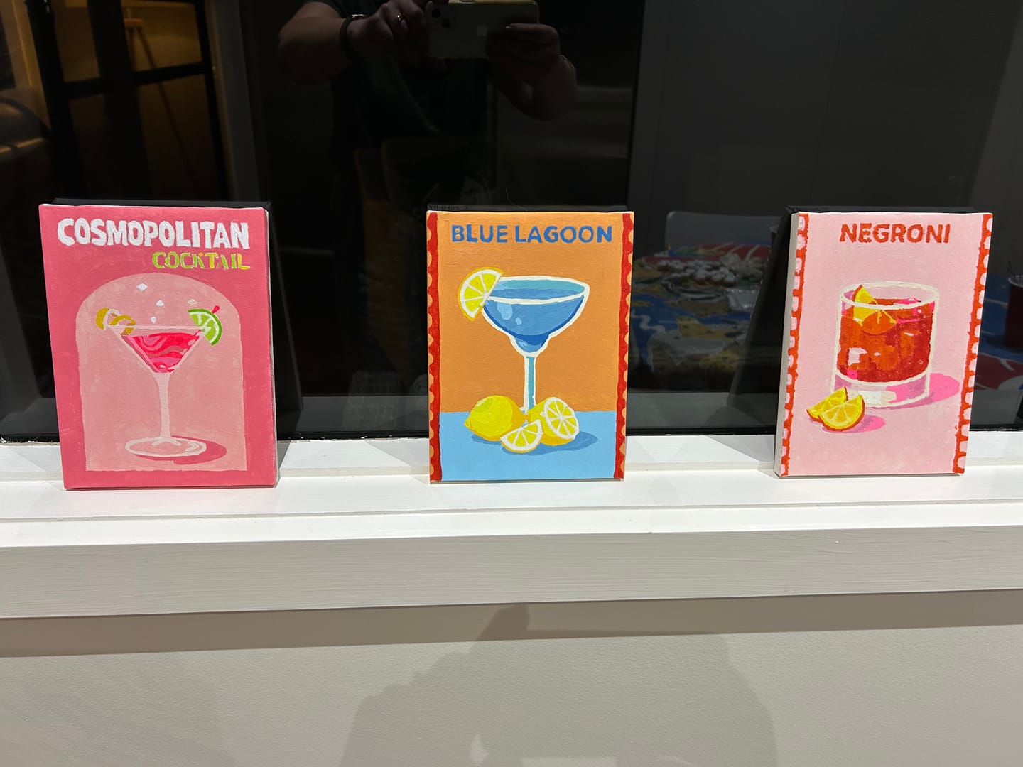 Customer photo review of 6 Mini Paintings - Colorful Cocktail Set