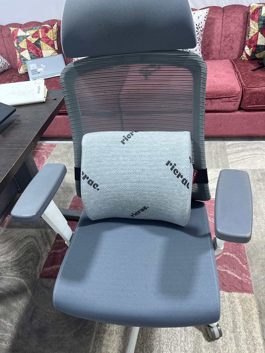 Customer photo review of Back Support Pillow - Rolo