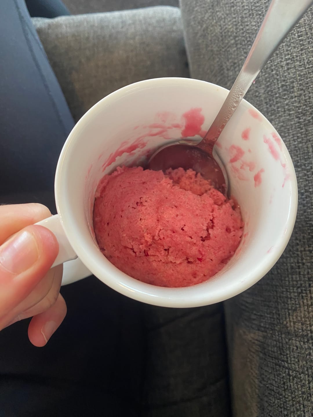 Customer photo review of Strawberry Mug Cake Mix - 500g/10 SERVES