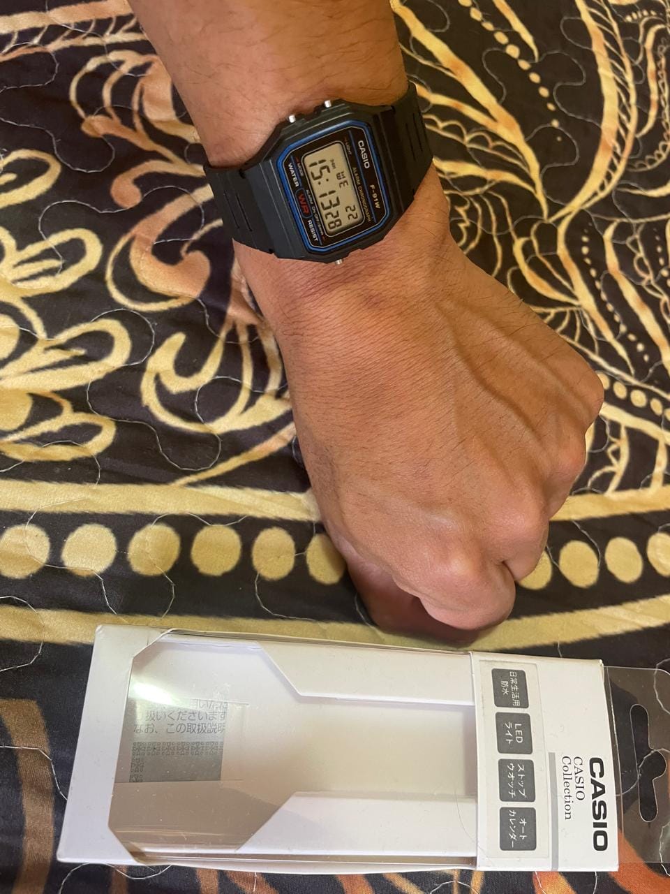 Customer photo review of Reloj Casio Vintage F-91W-1JH Packaging JDM