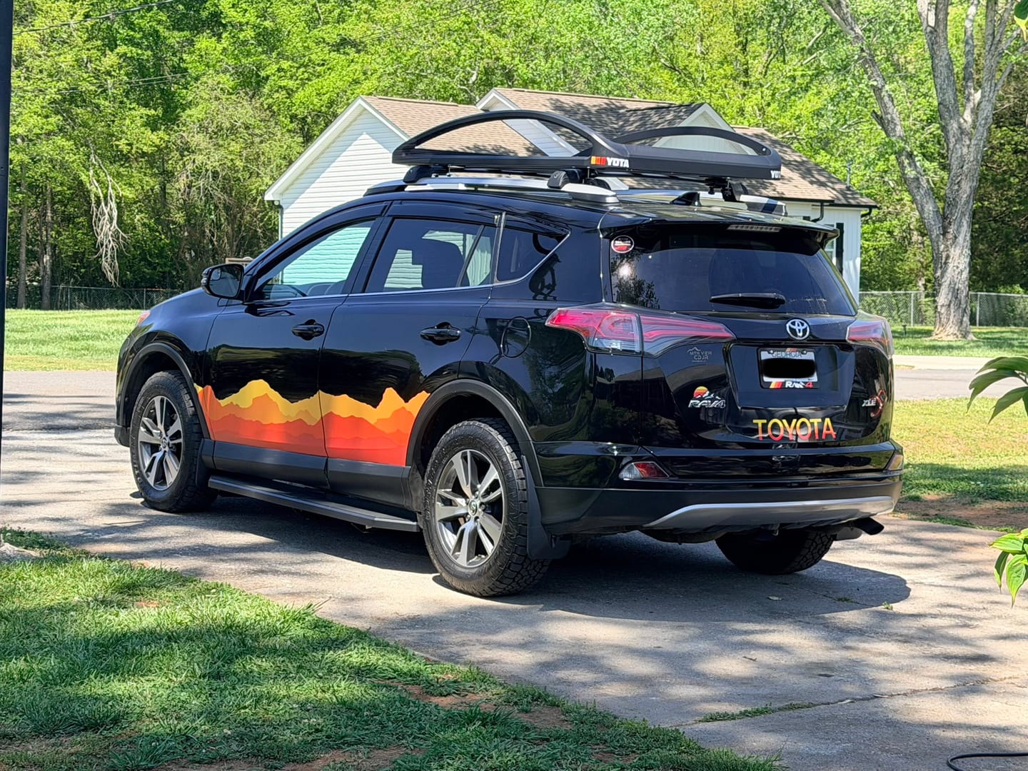 Customer photo review of Toyota 4Runner Decal - Rocker Panel Side Wrap Kit