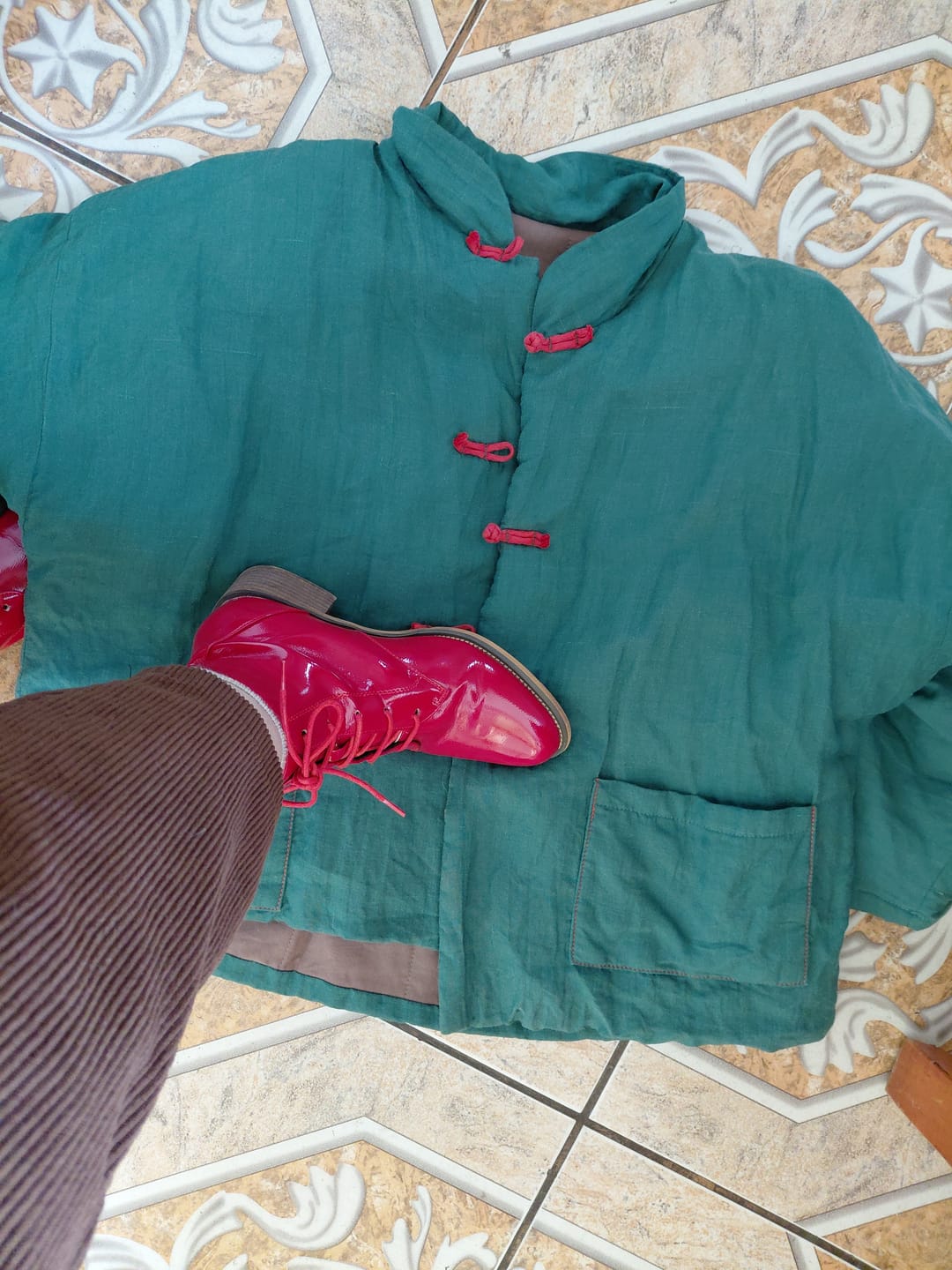 Customer photo review of Botín Rojo Mujer 13551