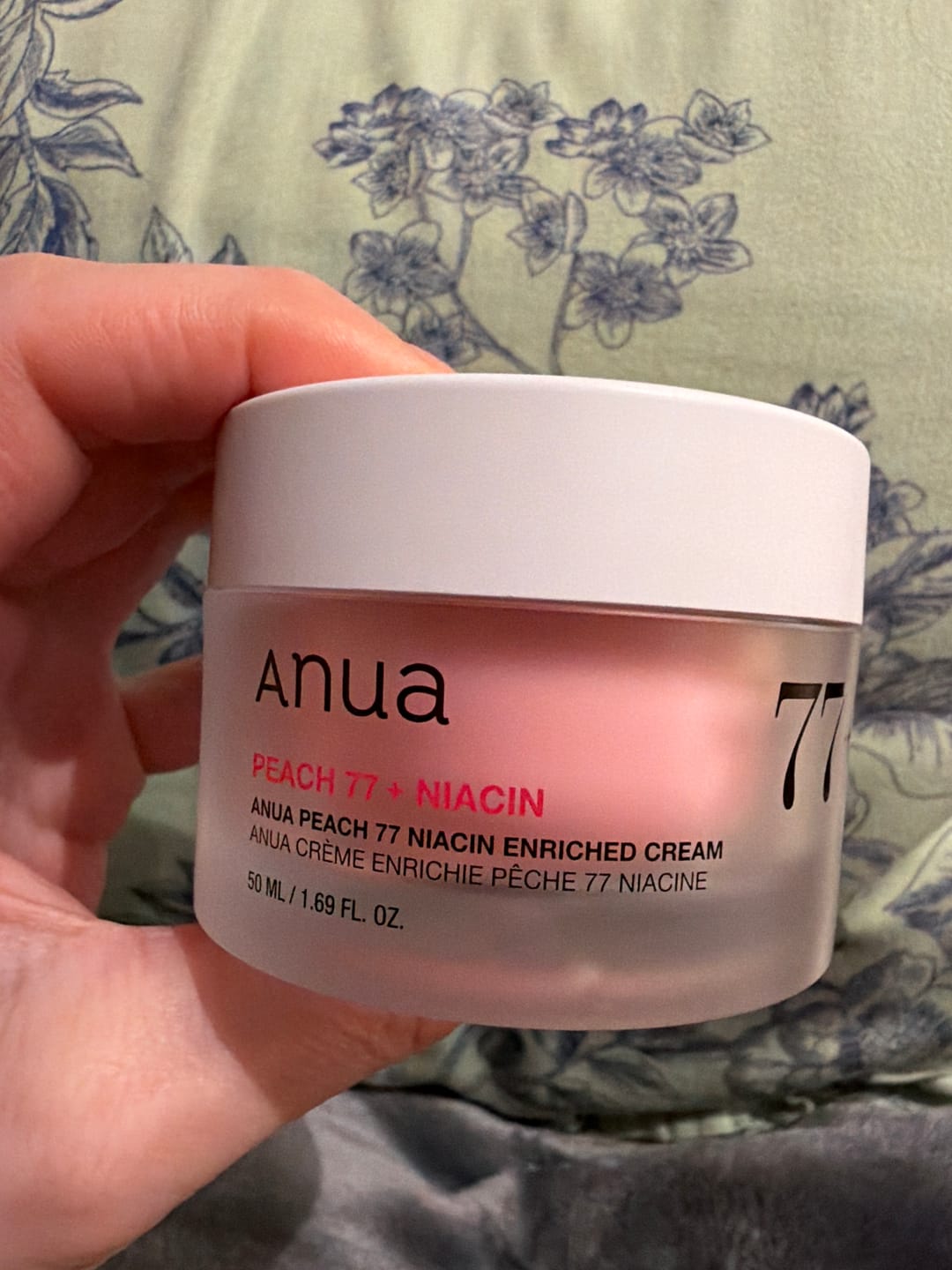 Customer photo review of Ādu mīkstinošs krēms sejai ar persiku ekstraktu un niacinamīdu Anua Peach 77 Niacin Enriched Cream