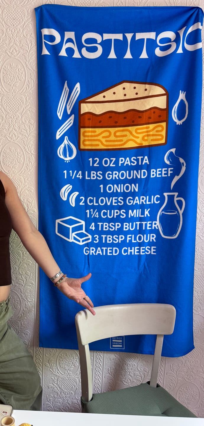 Customer photo review of Pastitsio Rezept – Strandtuch