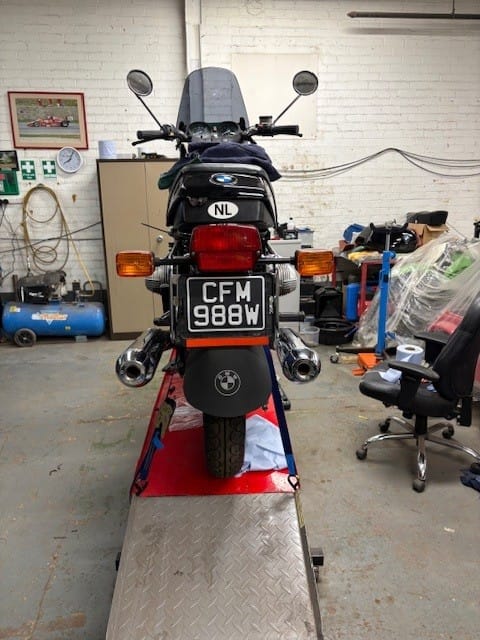 Customer photo review of Classic Metal Pressed 7×5 Motorbike Number Plate