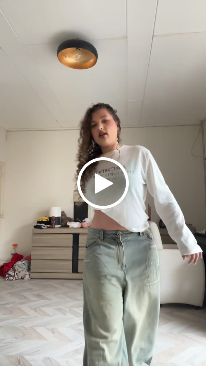 Customer video review of Repaired Construction Denim Jeans Blue