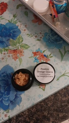 Customer photo review of Passion Orange Guava | THCA Crumble