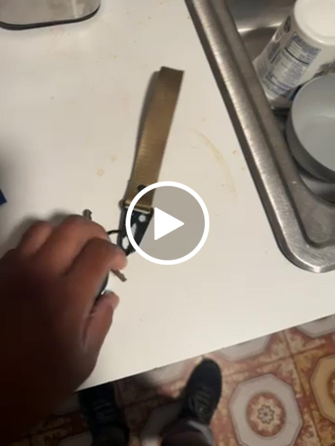 Customer video review of Tactical Keychain