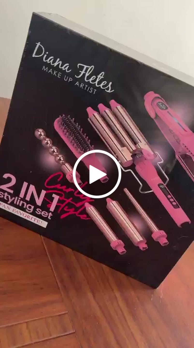 Customer video review of Set Plancha Profesional Infrarroja + Ferro 6 en 1 Light Pink