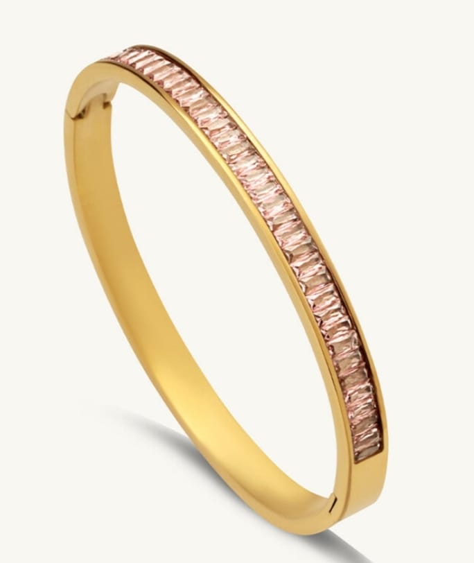 Customer photo review of Pink Enchantment Bangle Bracelet