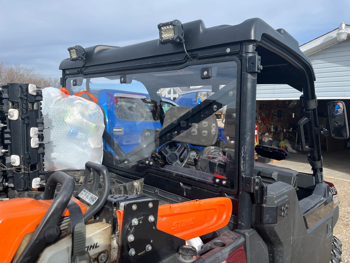 Customer photo review of Hard Coated Rear Windshield for Polaris Ranger XP/Crew