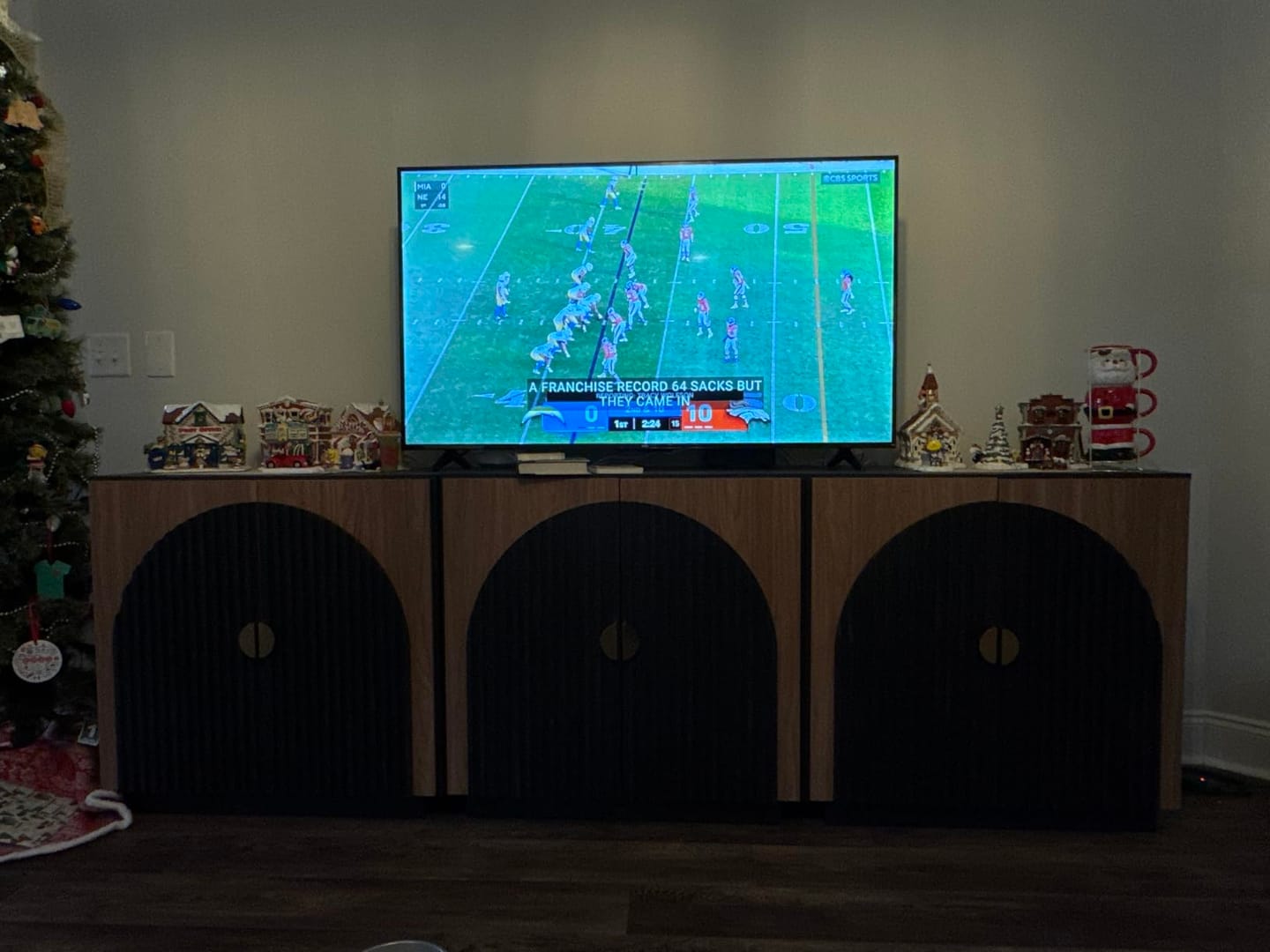 Customer photo review of 33" Arched Fluted Door Modular Sideboards (Set of 3)