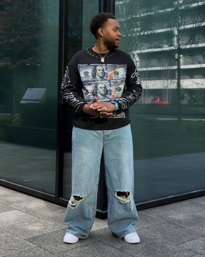 Customer photo review of Dirty Money Streetwear Long Sleeve-407