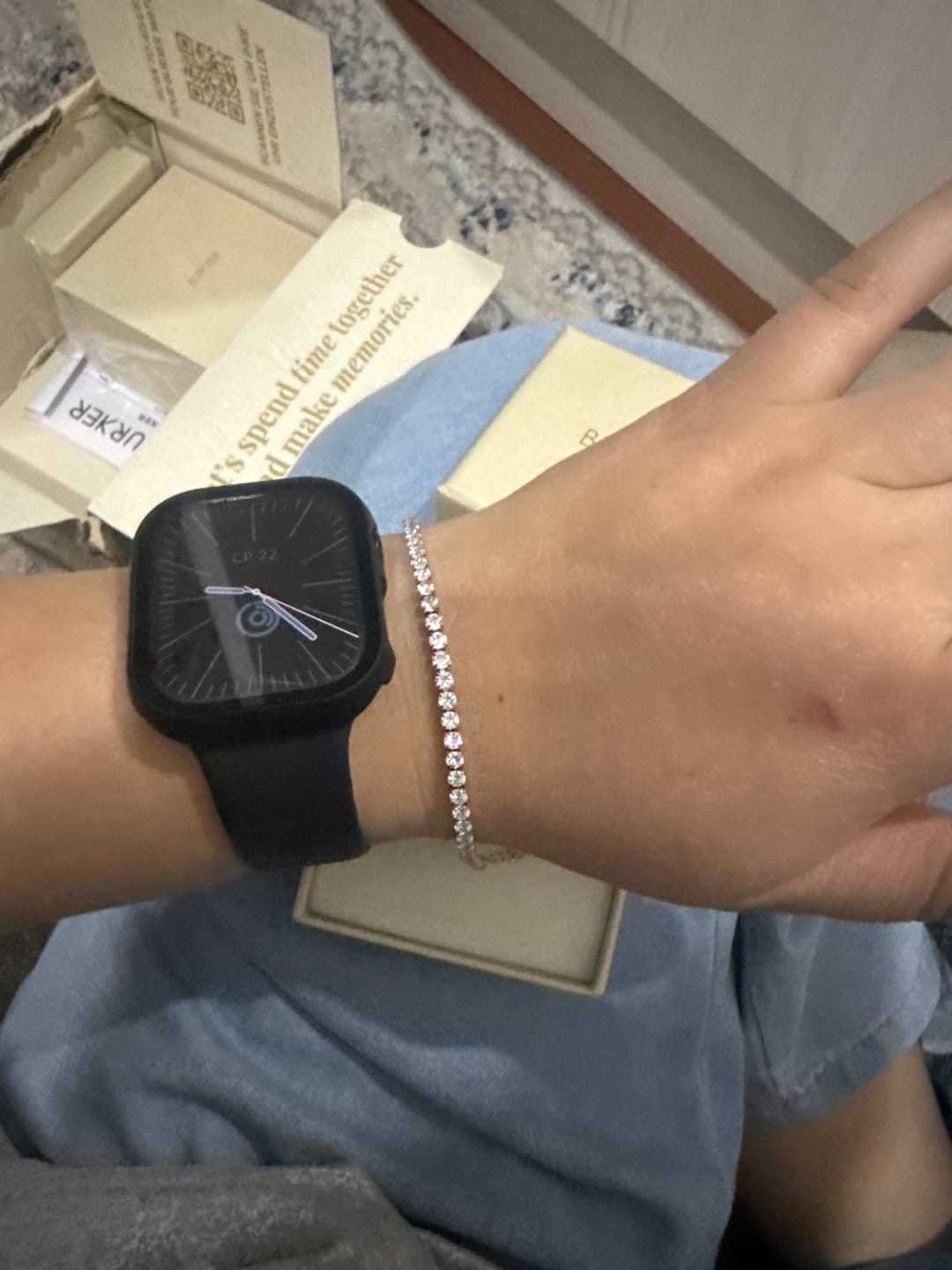 Customer photo review of Ava Gold Bracelet