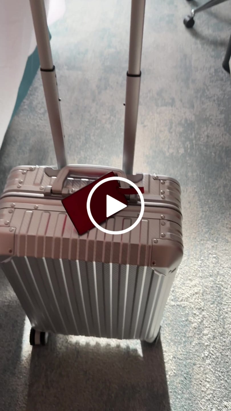 Customer video review of TREVA Aluminum Suitcase Silver