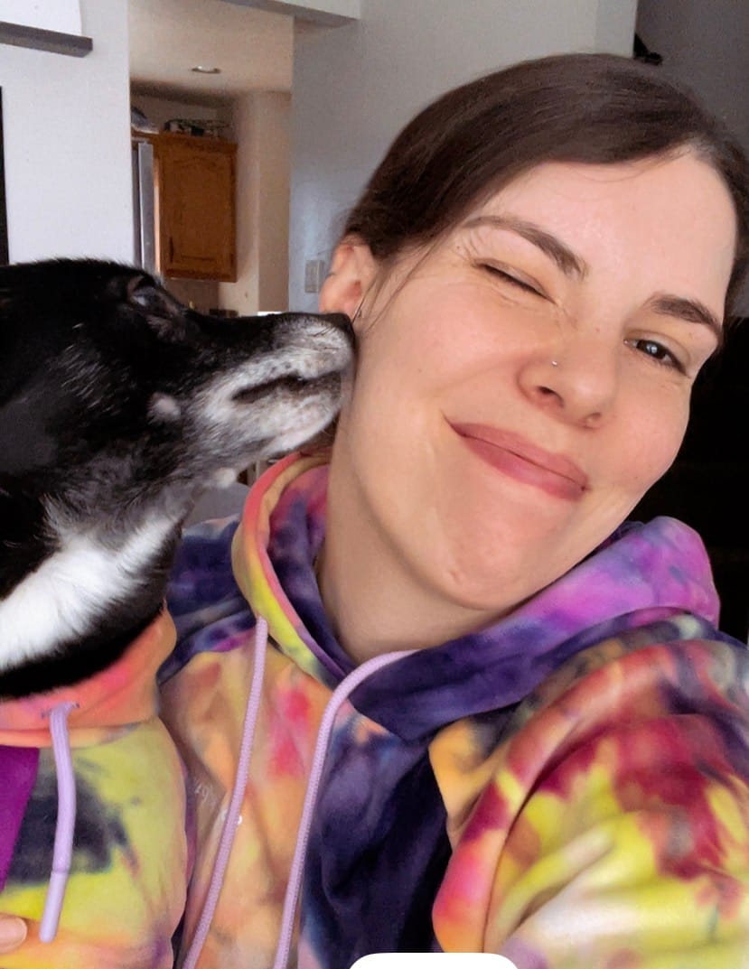 Customer photo review of Velvet Human Hoodie - Berry Lemonade