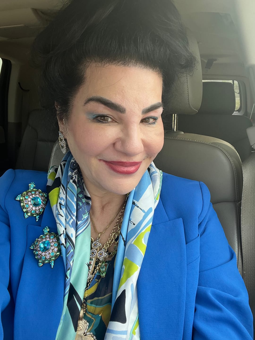 Customer photo review of HEIDI DAUS®"Turtle-y Fabulous" Crystal Turtle Pin