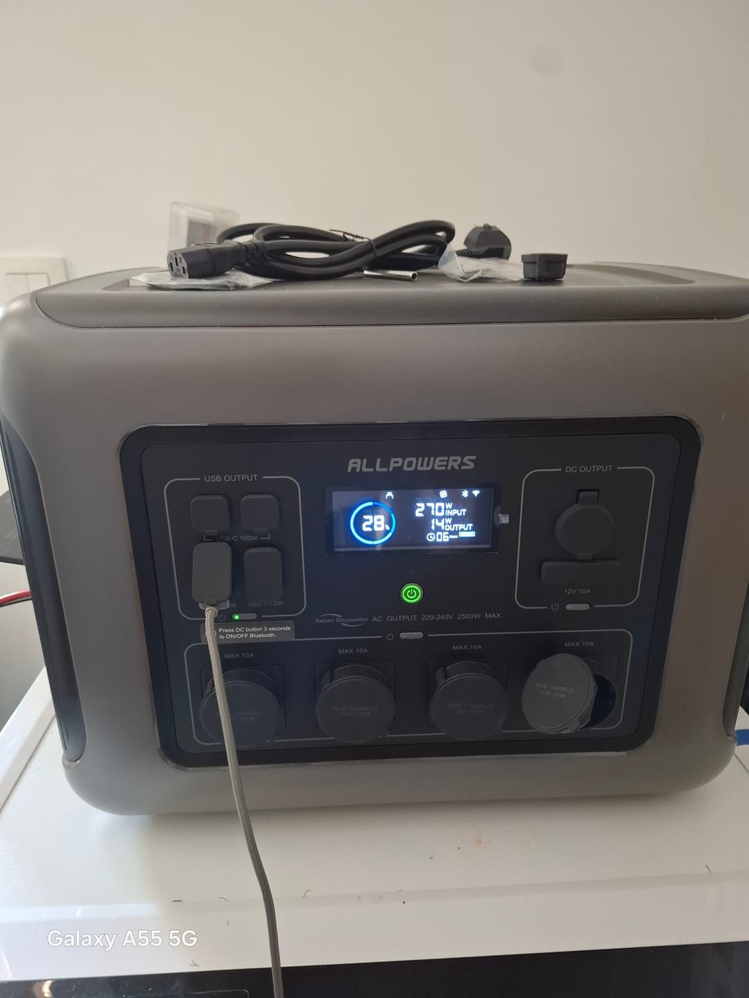 Customer photo review of ALLPOWERS R2500 Portable Power Station 2500W 2016Wh LiFeP04 Battery