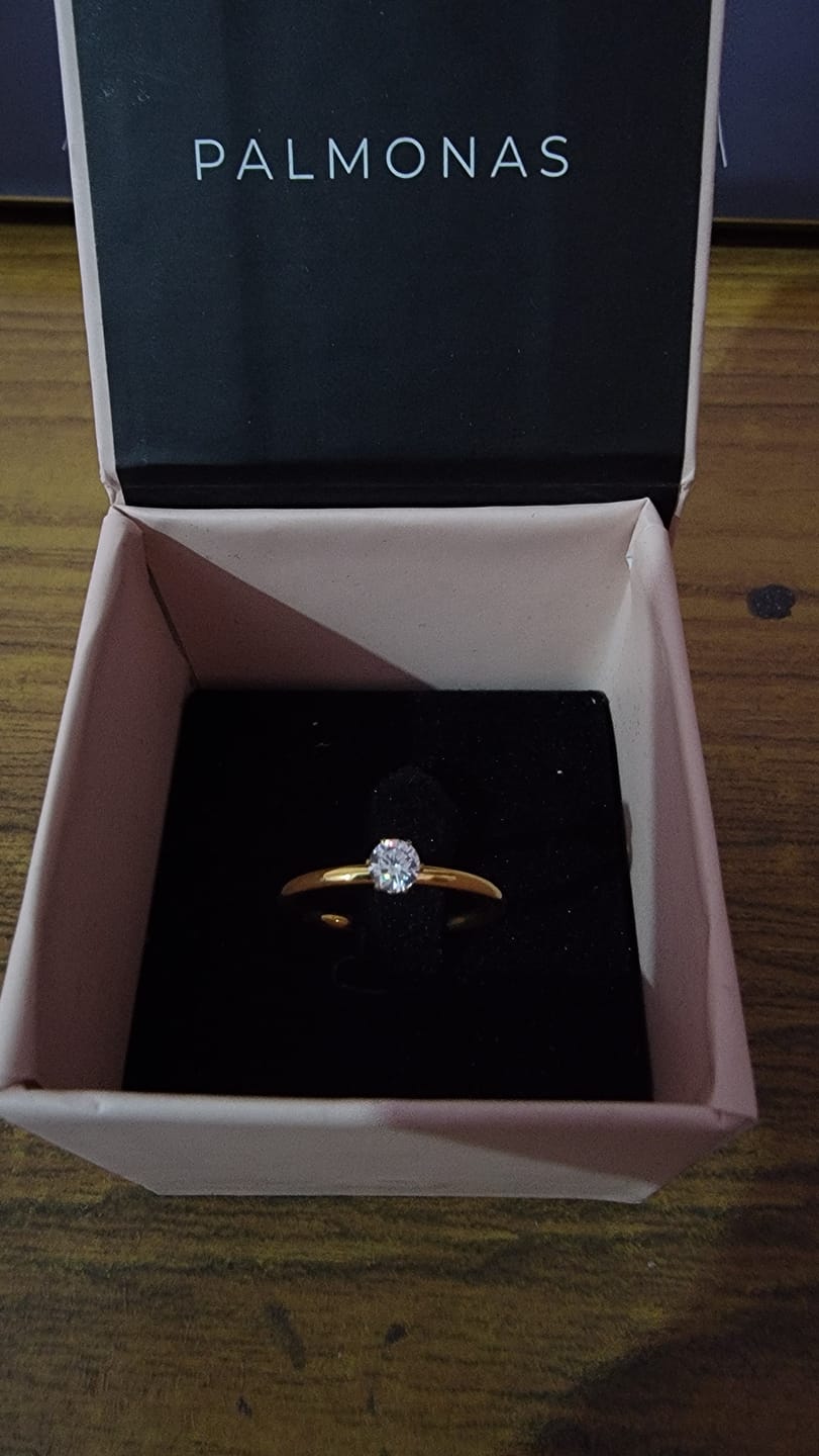 Customer photo review of Forever Classic Solitaire Ring