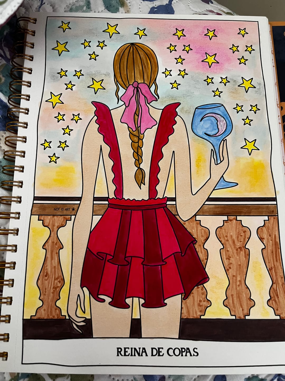 Customer photo review of TAROT PARA COLOREAR: Tomo II - Arcanos menores