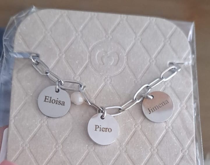 Customer photo review of Pulsera Alianza - Personalizado