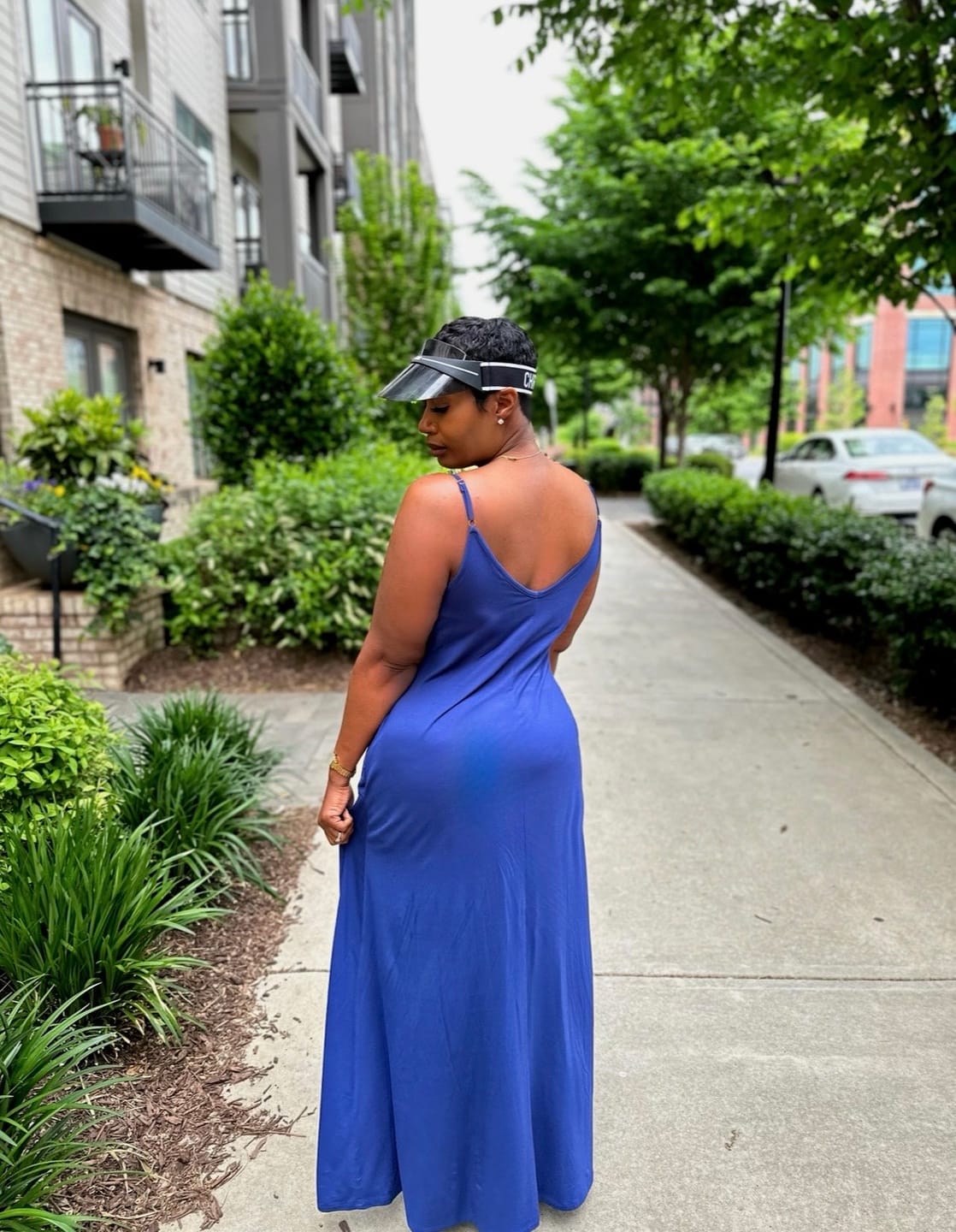 Customer photo review of Goddess Gown - Navy