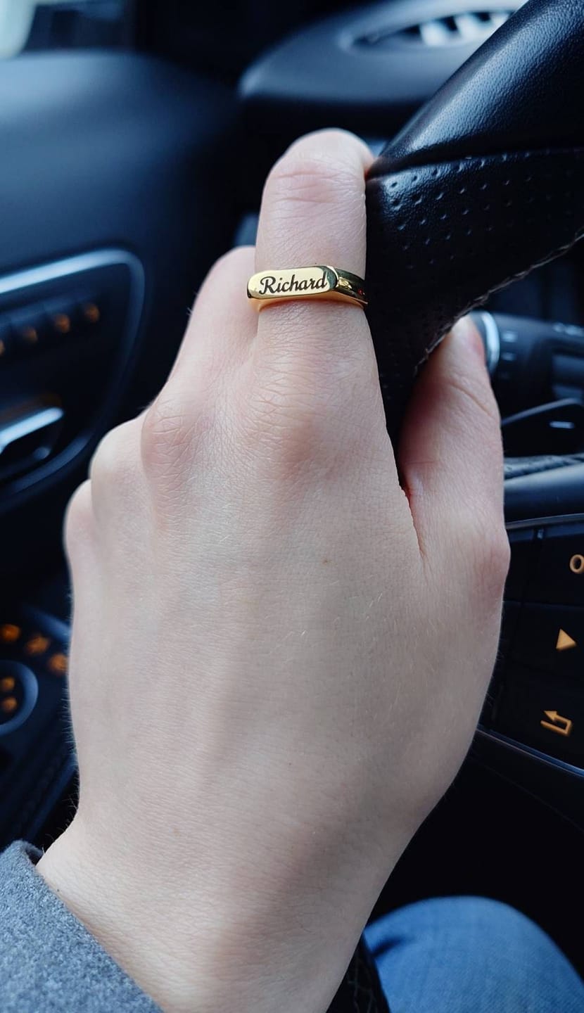 Customer photo review of Plate Gravur Ring