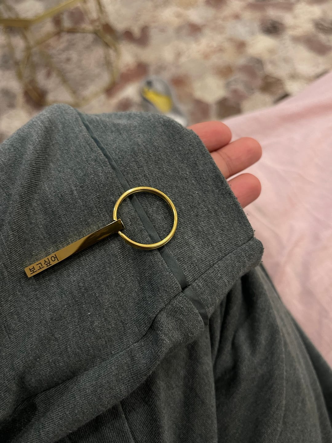 Customer photo review of Säulen Schlüsselanhänger mit Gravur