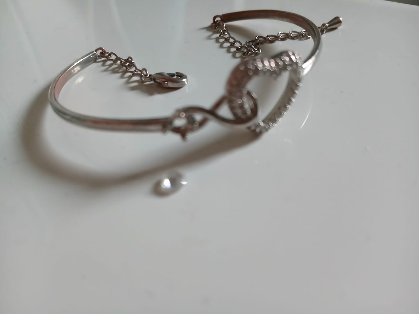 Customer photo review of An Meine Tochter - Unendlichkeit Herz Armband – Für Immer Verbunden