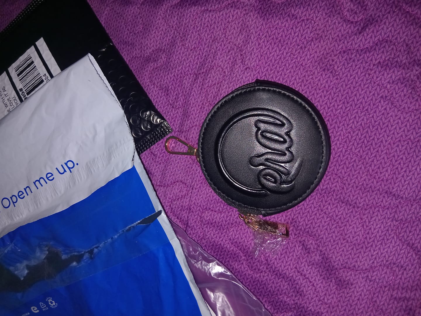Customer photo review of Black Era Charm Purse