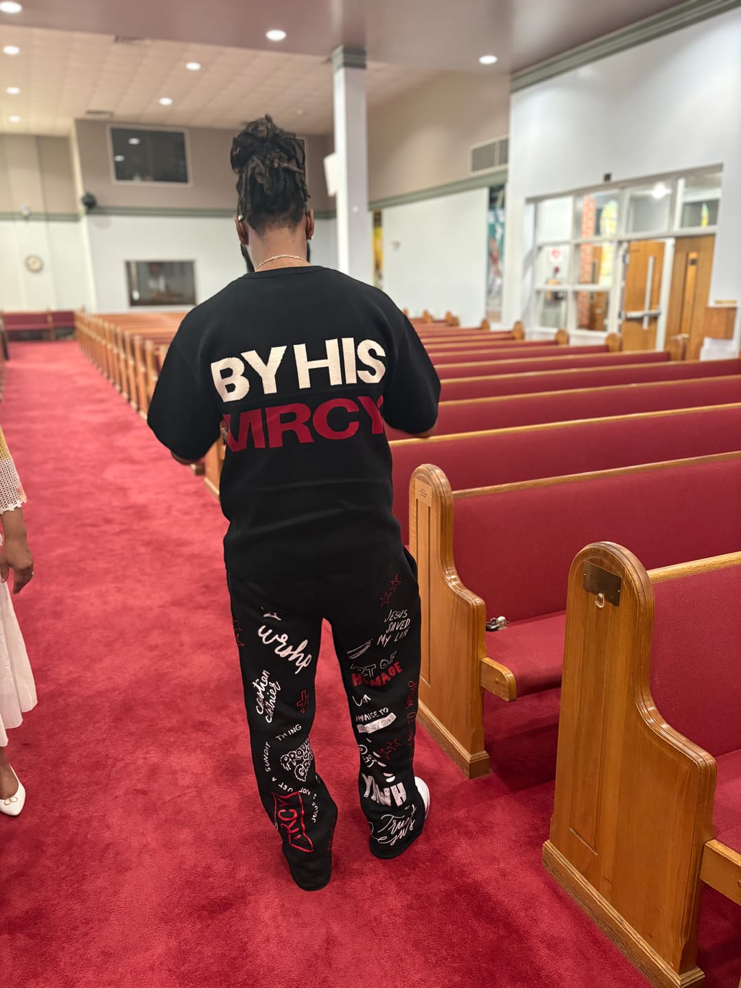 Customer photo review of Written In Grace Sweats