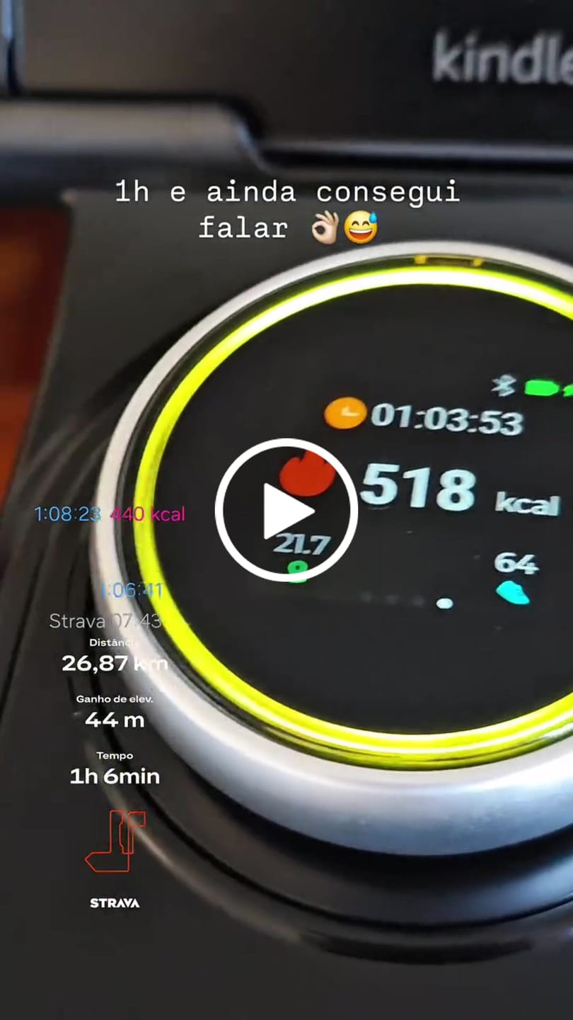 Customer video review of Bike Ergometrica Smart Advanced 13K | Ajuste Automático De Intensidade | Disco De Inercia 13K | Resistência Magnética| Suporta 150 Kg