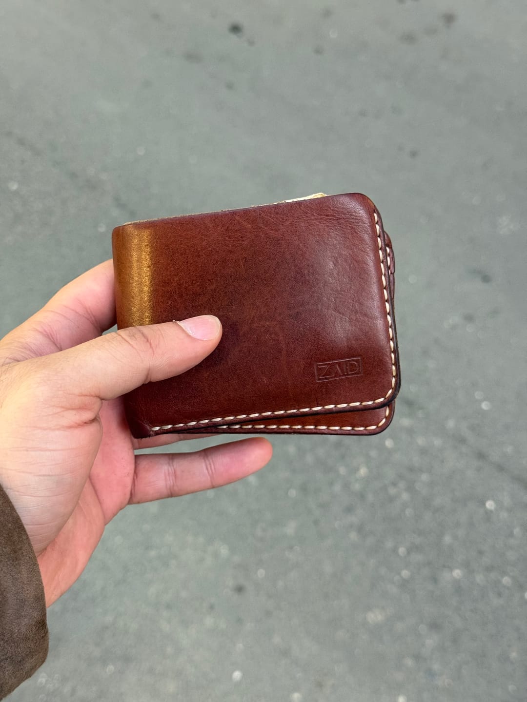 Customer photo review of Bifold Cüzdan - Taba