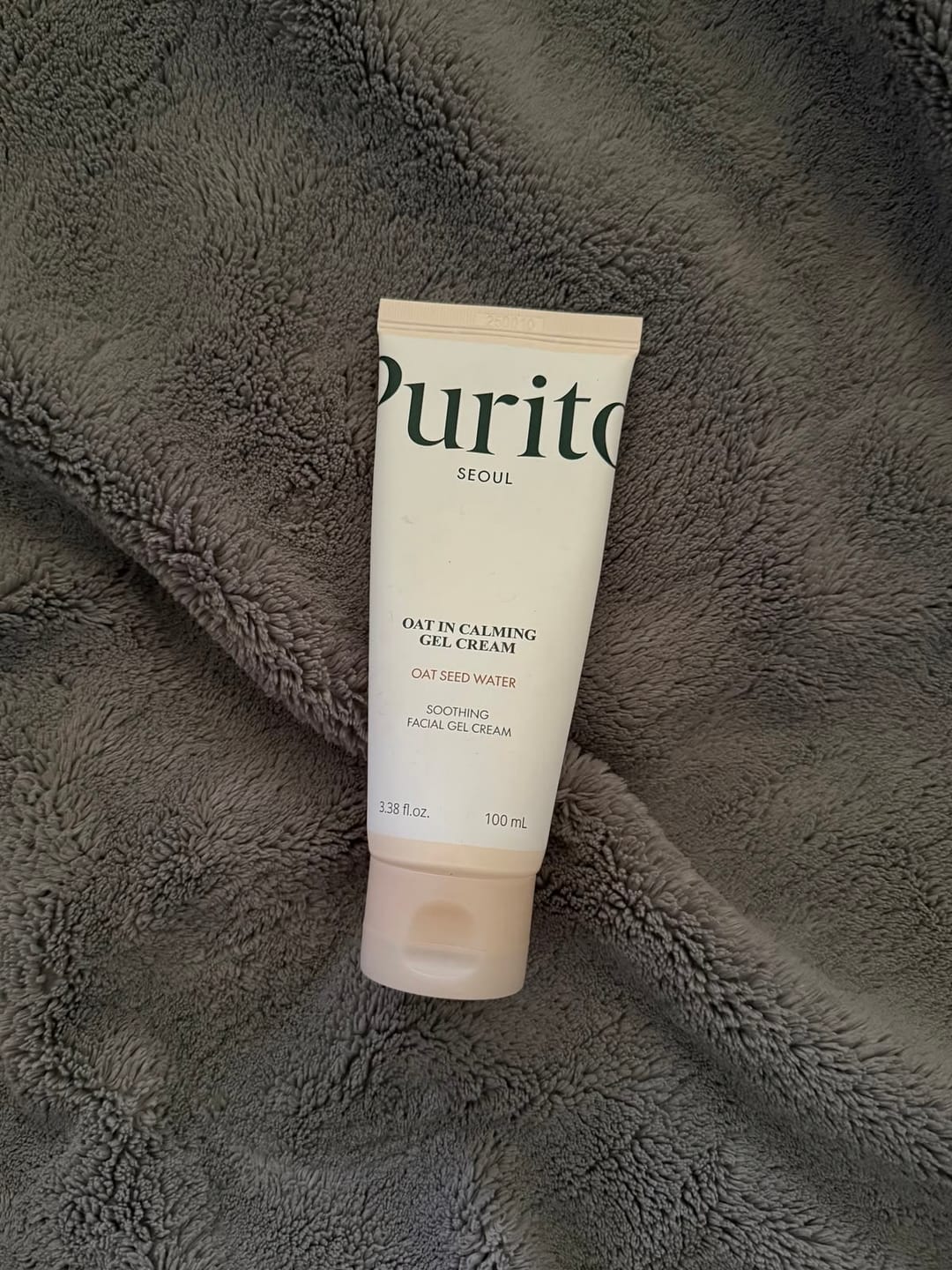 Customer photo review of Nomierinošs gelveida krēms ar pantenolu Purito Oat-In Calming Gel Cream