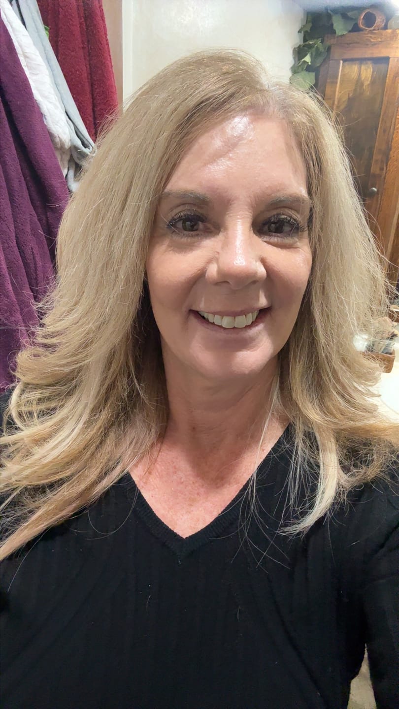 Customer photo review of 100% Virgin Hair Butterfly Weft Extensions Balayage Blonde #8/8/613
