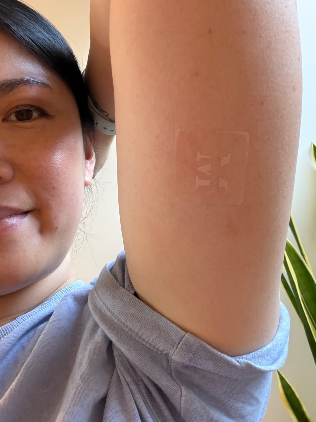 Customer photo review of alumepatch menopause patch