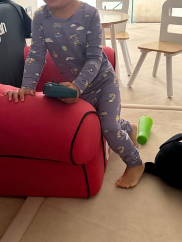 Customer photo review of Rainbow Bear Bamboo Kids Pajamas