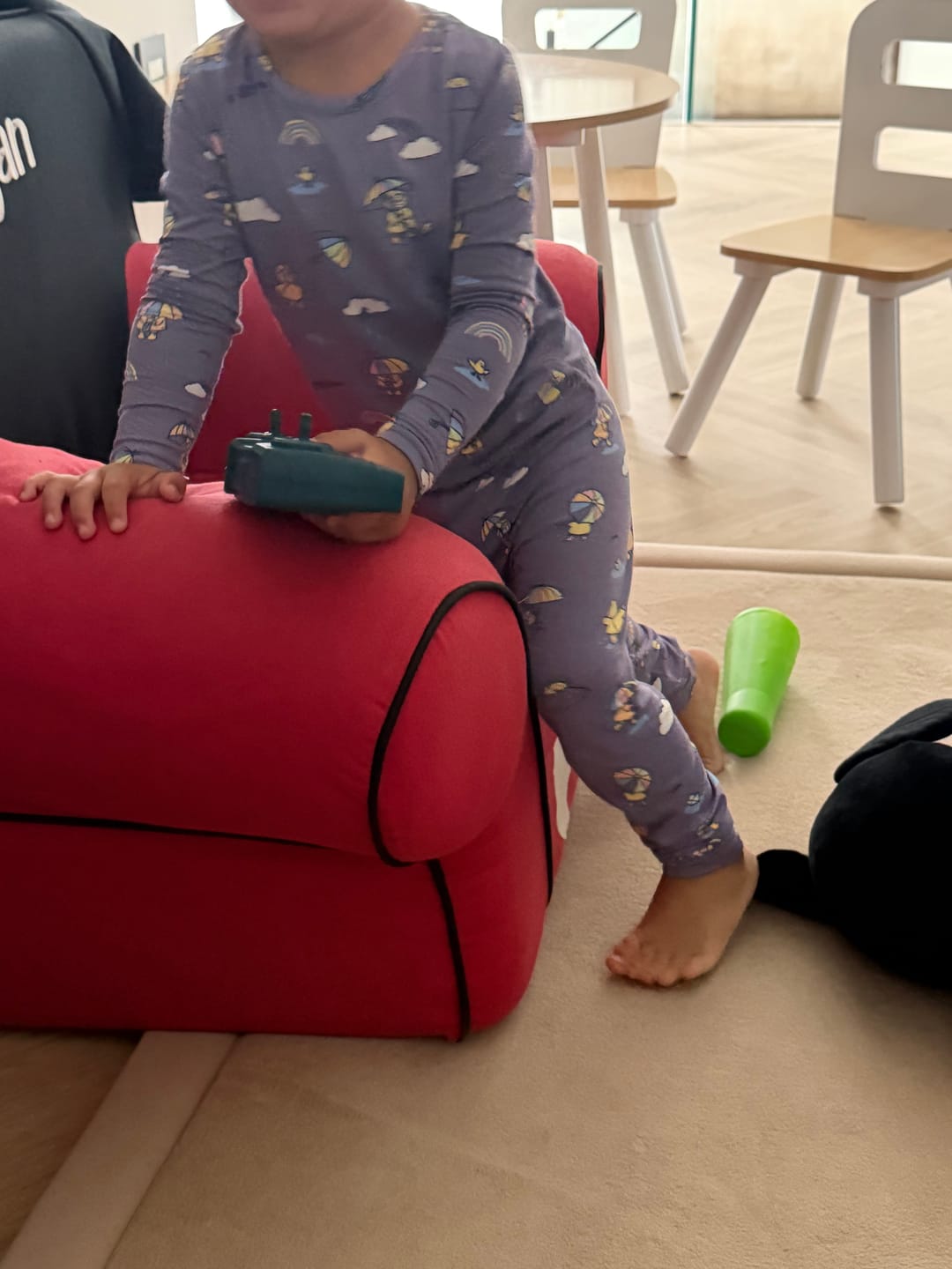 Customer photo review of Rainbow Bear Bamboo Kids Pajamas